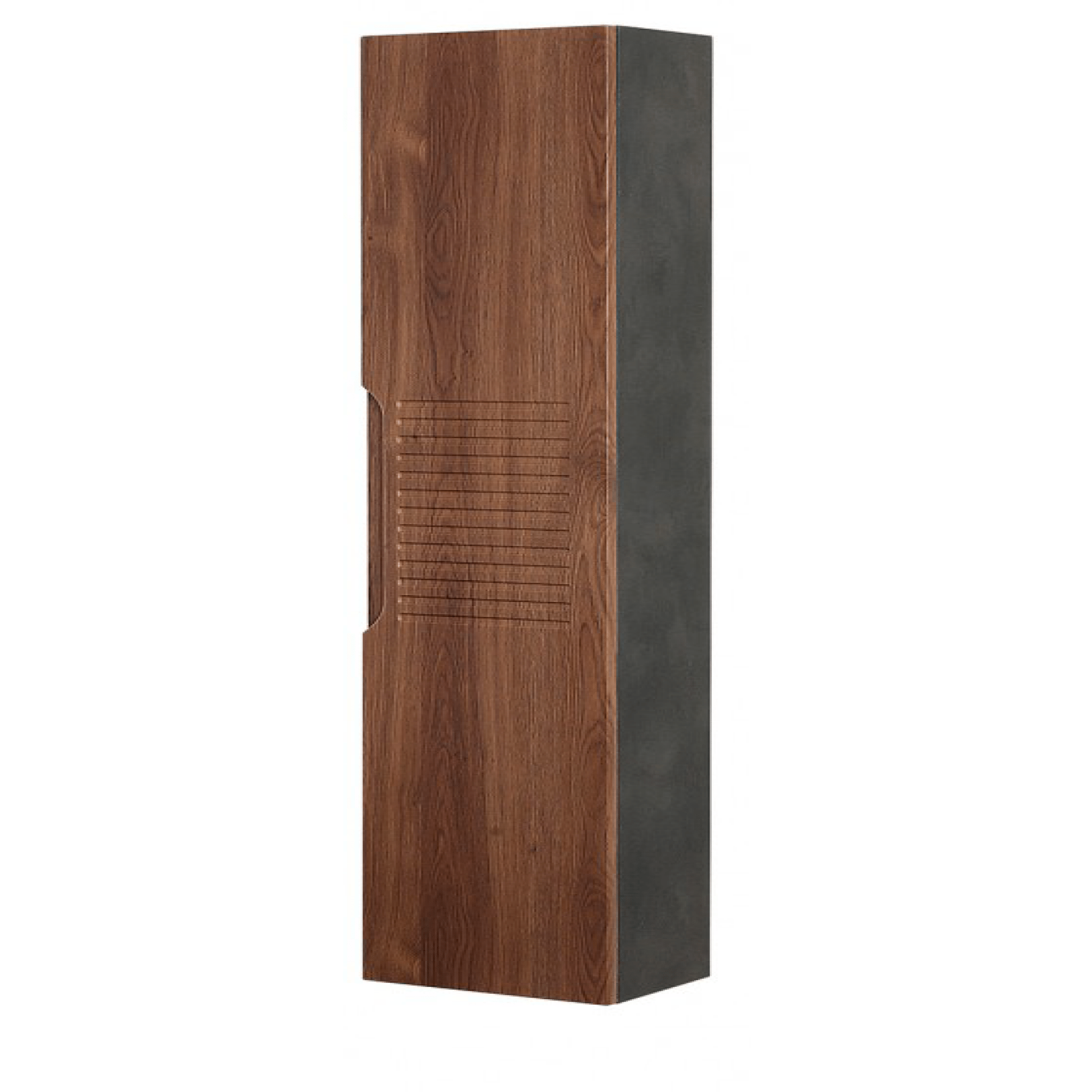 Pensile Portaoggetti 150 Cm Un'Anta Feridras "Ravello" Ardesia/Noce Canaletto