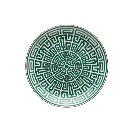 Piatto centrotavola Gio Ponti Ginori 1735 labirinto smeraldo cm 31