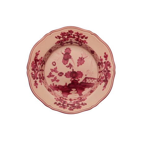 Piatto dessert Ginori 1735 Oriente Italiano Vermiglio cm 21