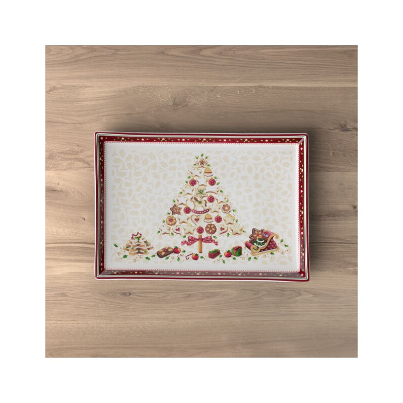 Piatto dolci rettangolare piccolo Winter bakery delight Villeroy & Boch cm 39