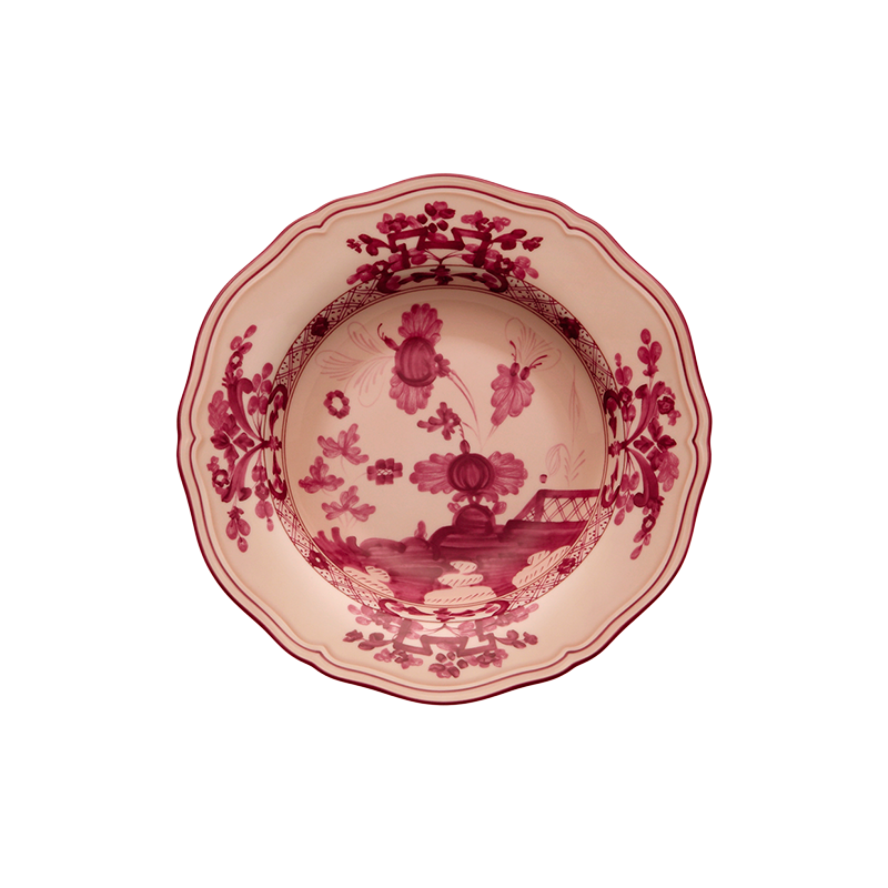 Piatto fondo Ginori 1735 Oriente Italiano Cipria cm 24