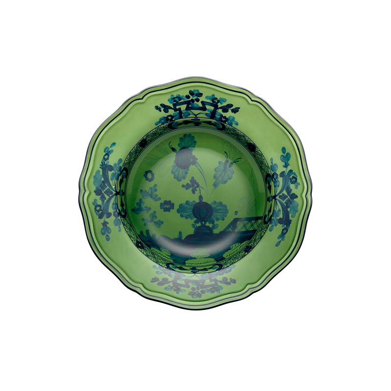 Piatto fondo Ginori 1735 Oriente Italiano Malachite cm 24