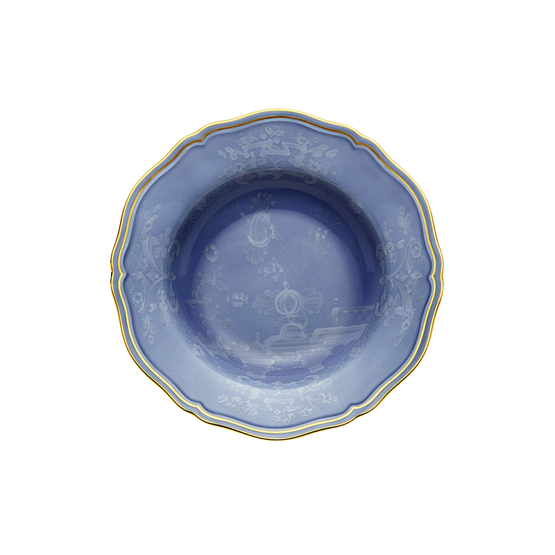 Piatto fondo Ginori 1735 Oriente Italiano Pervinca cm 24