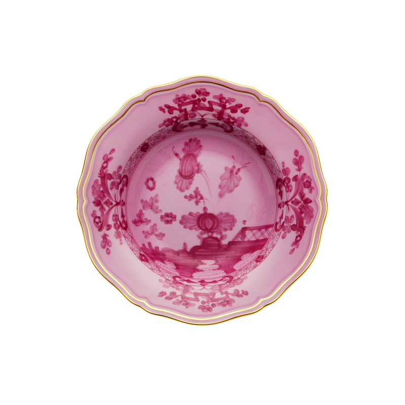 Piatto fondo Ginori 1735 Oriente Italiano Porpora cm 24