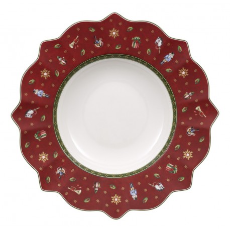 Piatto fondo rosso toy's delight Villeroy & Boch cm 26