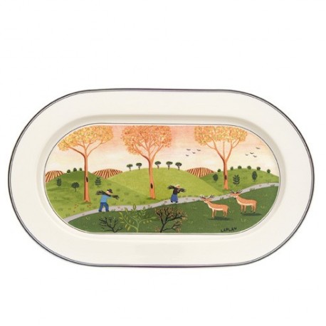 Piatto ovale Villeroy & boch Design Naif cm 34