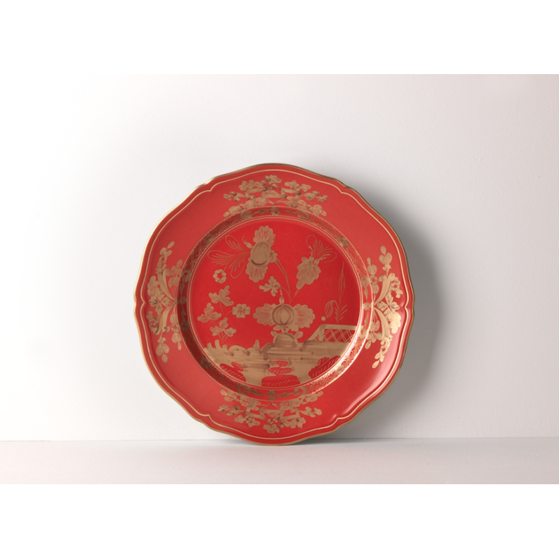 Piatto piano Ginori 1735 Oriente Italiano rubrum cm 26.5