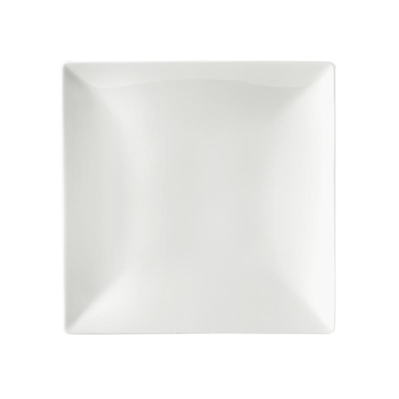 Piatto piano quadrato Ginori 1735 diagono bianco cm 30