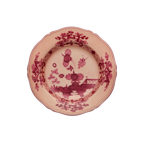 Piatto rotondo Ginori 1735 Oriente Italiano Vermiglio cm 31