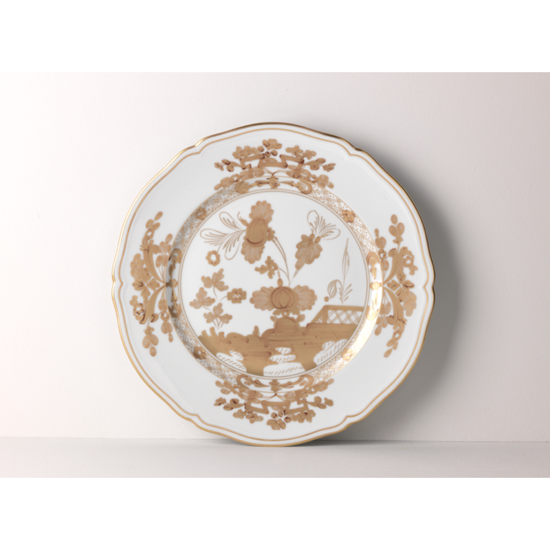 Piatto segnaposto Ginori 1735 Oriente Italiano aurum cm 31