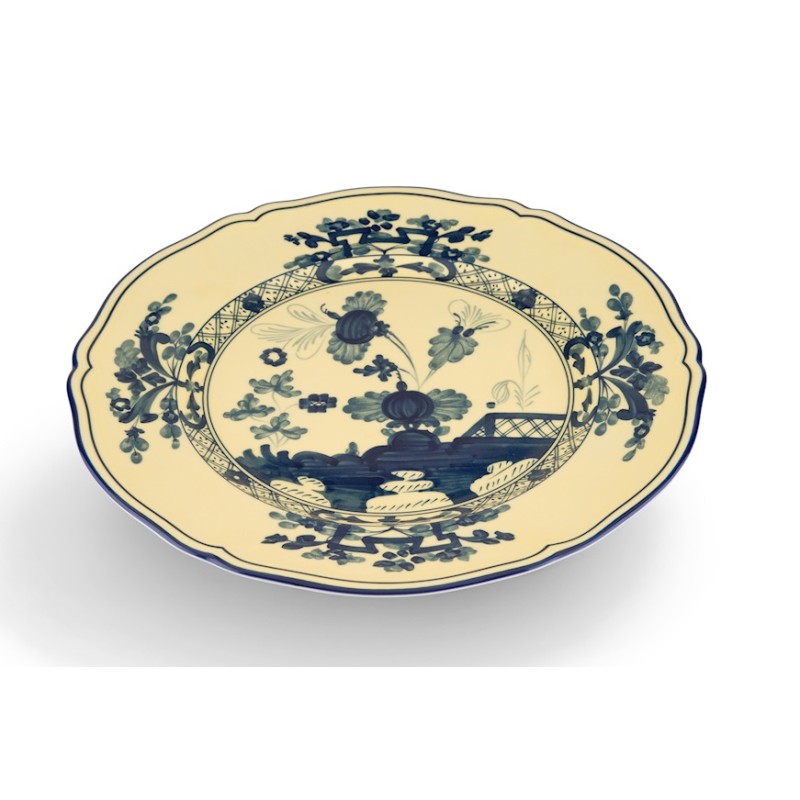 Piatto segnaposto Ginori 1735 Oriente Italiano citrino cm 31
