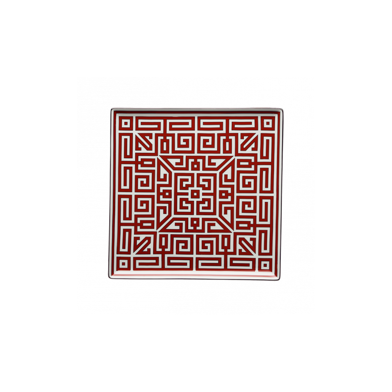 Piatto Svuotatasche Richard Ginori labirinto scarlatto cm 30