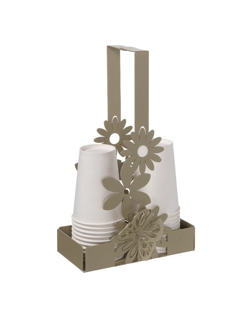 Porta bicchieri Margherite colore miele Arti & Mestieri