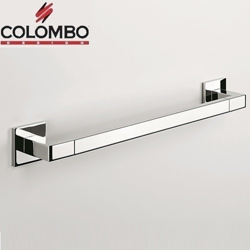 Porta salviette da muro squadrato cromato 56 cm - Basic Q, Colombo Design