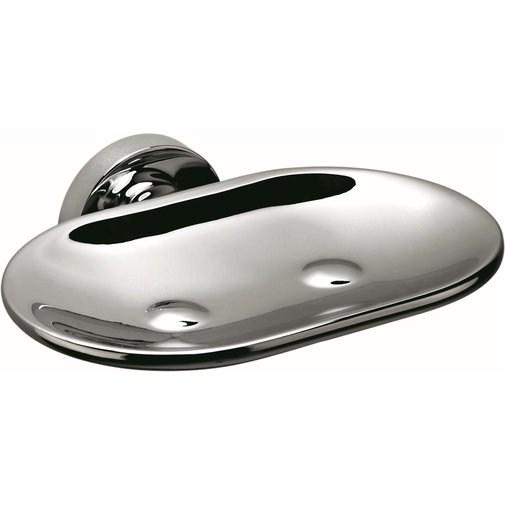 Porta sapone da muro in ottone cromato - Basic, Colombo Design