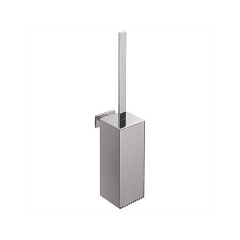 Porta scopino da muro cromato moderno squadrato - Basic Q, Colombo Design