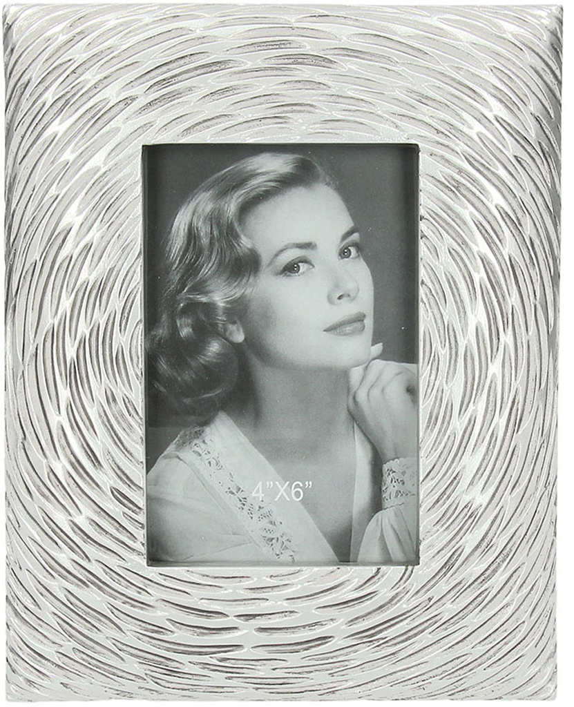 Portafoto Cork Bianco Lucido