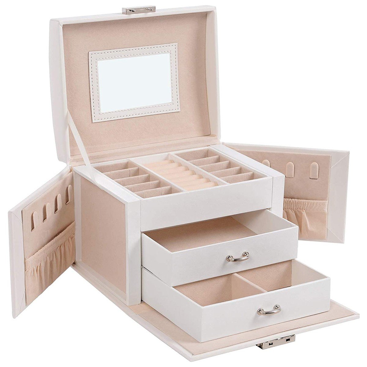 Portagioie con 2 cassetti e deposito - H12 cm