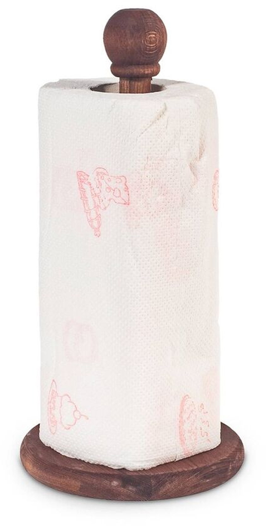 Portarotolo Da Tavolo Noce