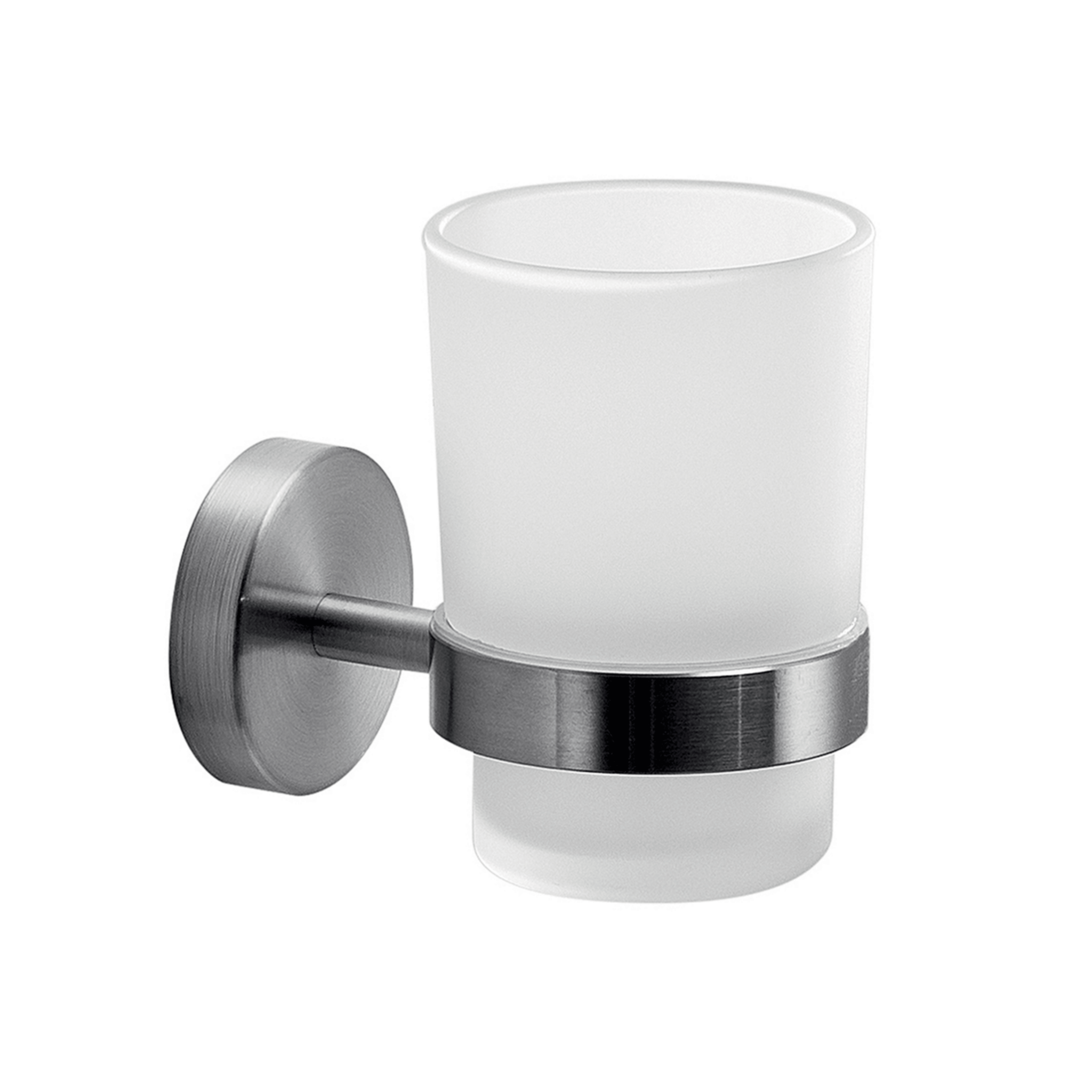 Portaspazzolino a Parete Gedy "Project" Inox Spazzolato