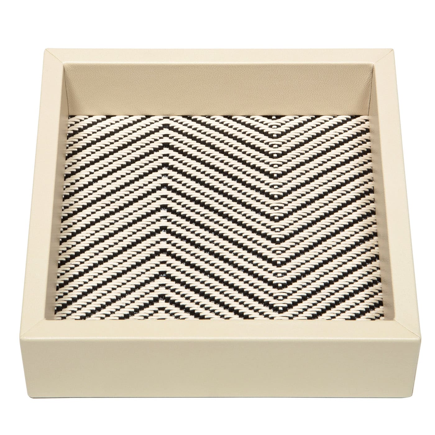 Vassoio quadrato per vassoi in cotone cerato Febe Small