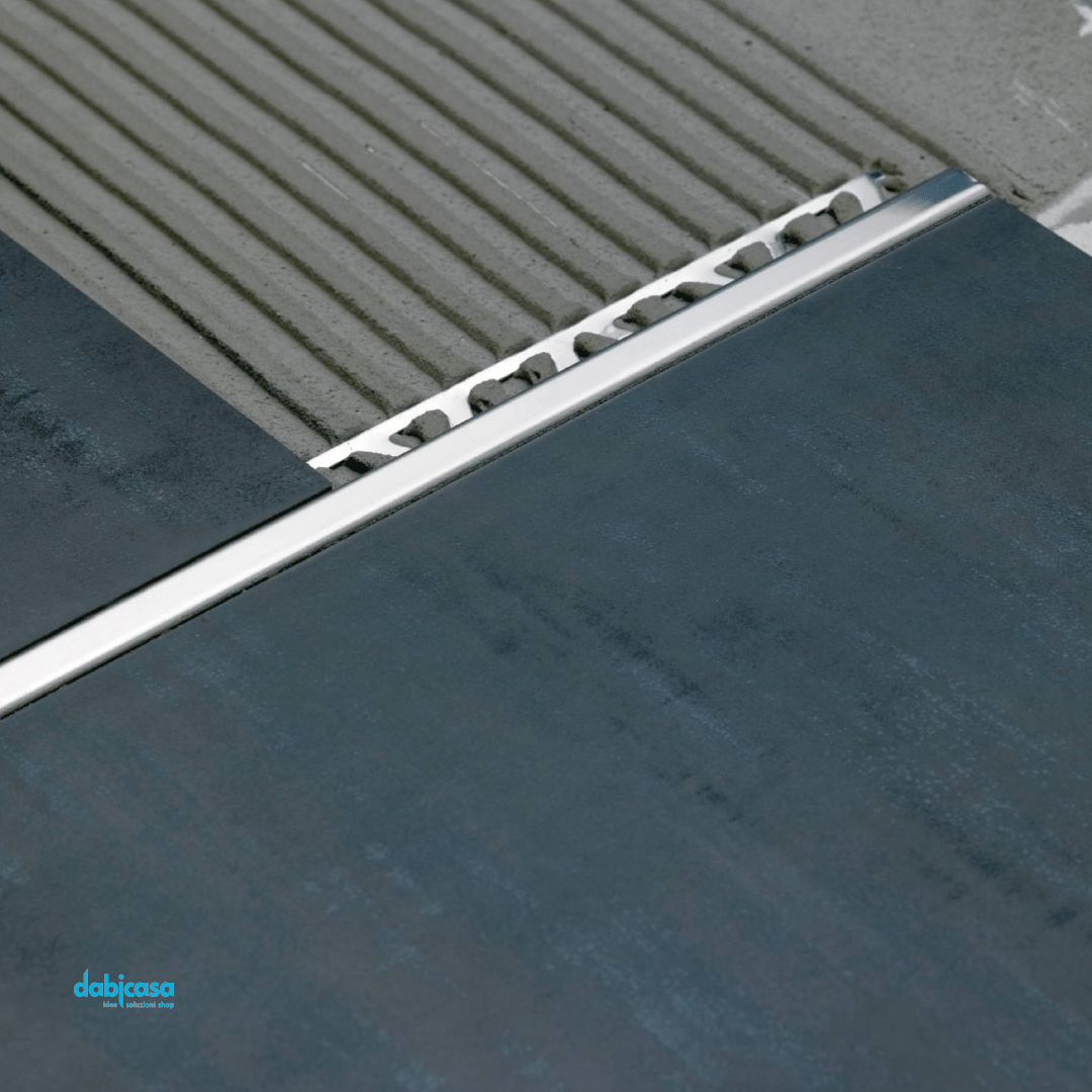 ProfiliTech "SquareJolly" Profili Per Rivestimenti Acciaio Inox Cromo Lucido Da 6 mm