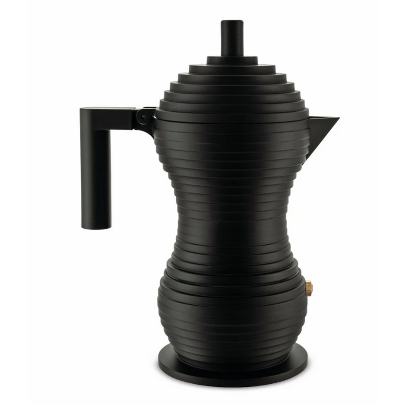PULCINA CAFFETTIERA ESPRESSO IN FUSIONE DI ALLUMINIO NERO CL 7 ALESSI