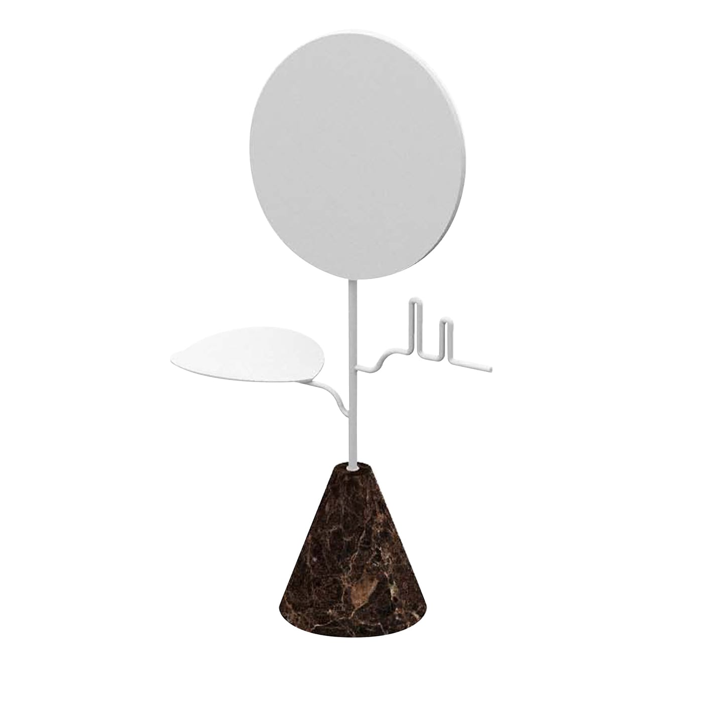 Portagioie Custode Emperador bianco/scuro con specchio