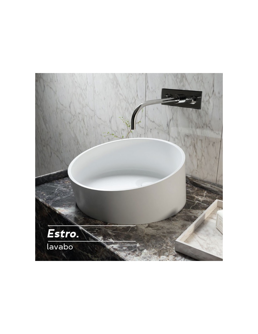 Relax Design - Lavabo estro in solid surface diametro 42