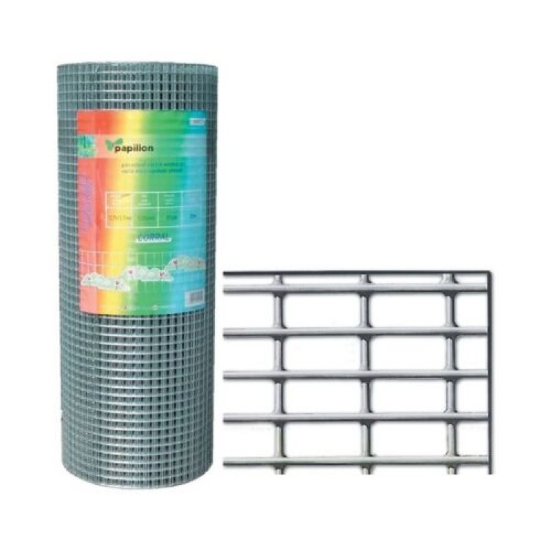 RETE PAPILLON CORRAL 12,7X12,7MM H100CM 25MT ZINCATA FILO Ø0,8MM