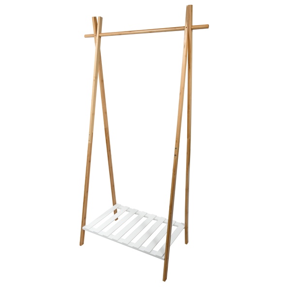 Appendiabiti PACIFIC in bambù con ripiano