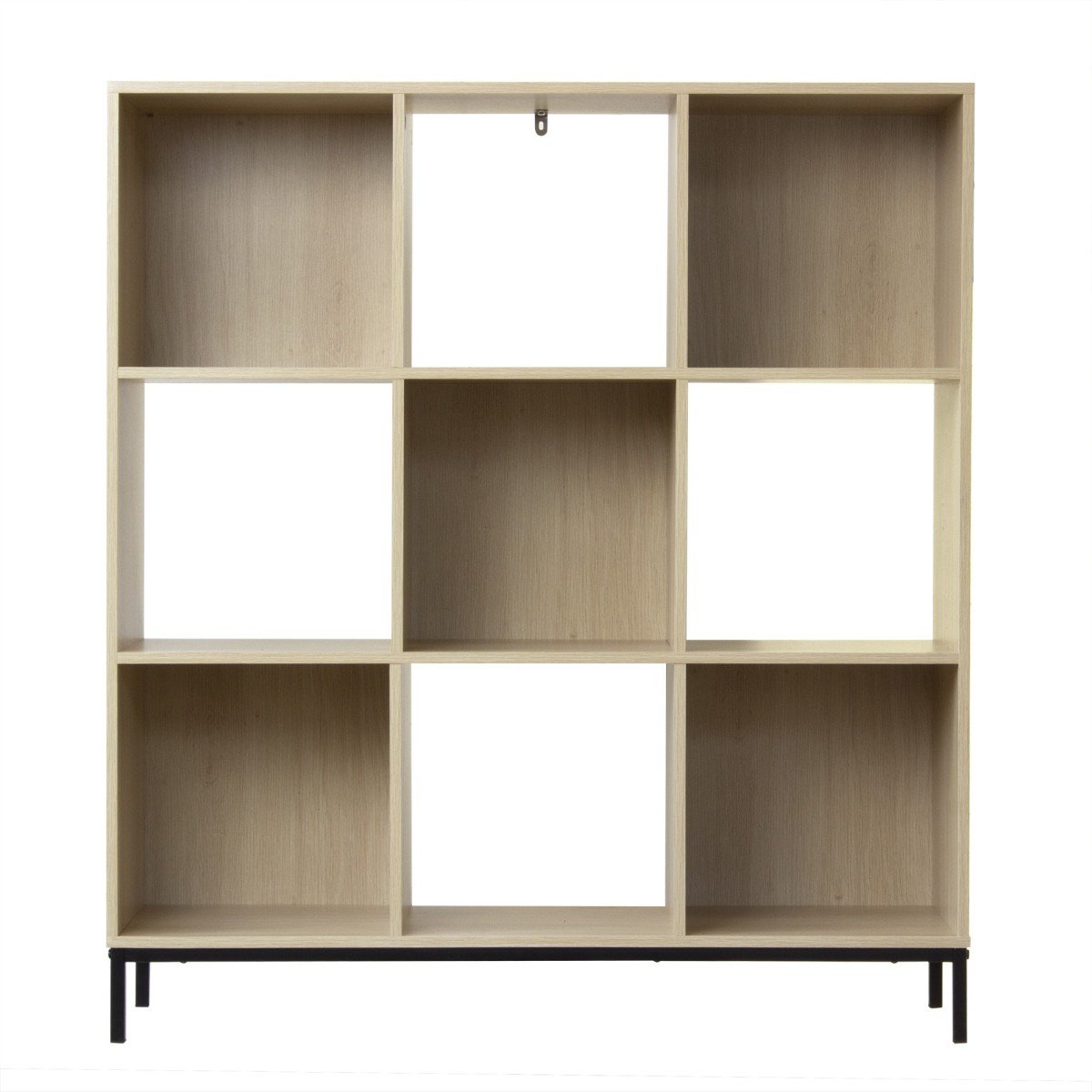 Scaffale a 9 scomparti con gambe in metallo