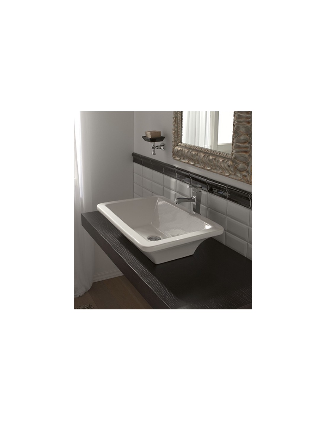 Scarabeo - Lavabo d'appoggio Butterfly 60X42 - 4002