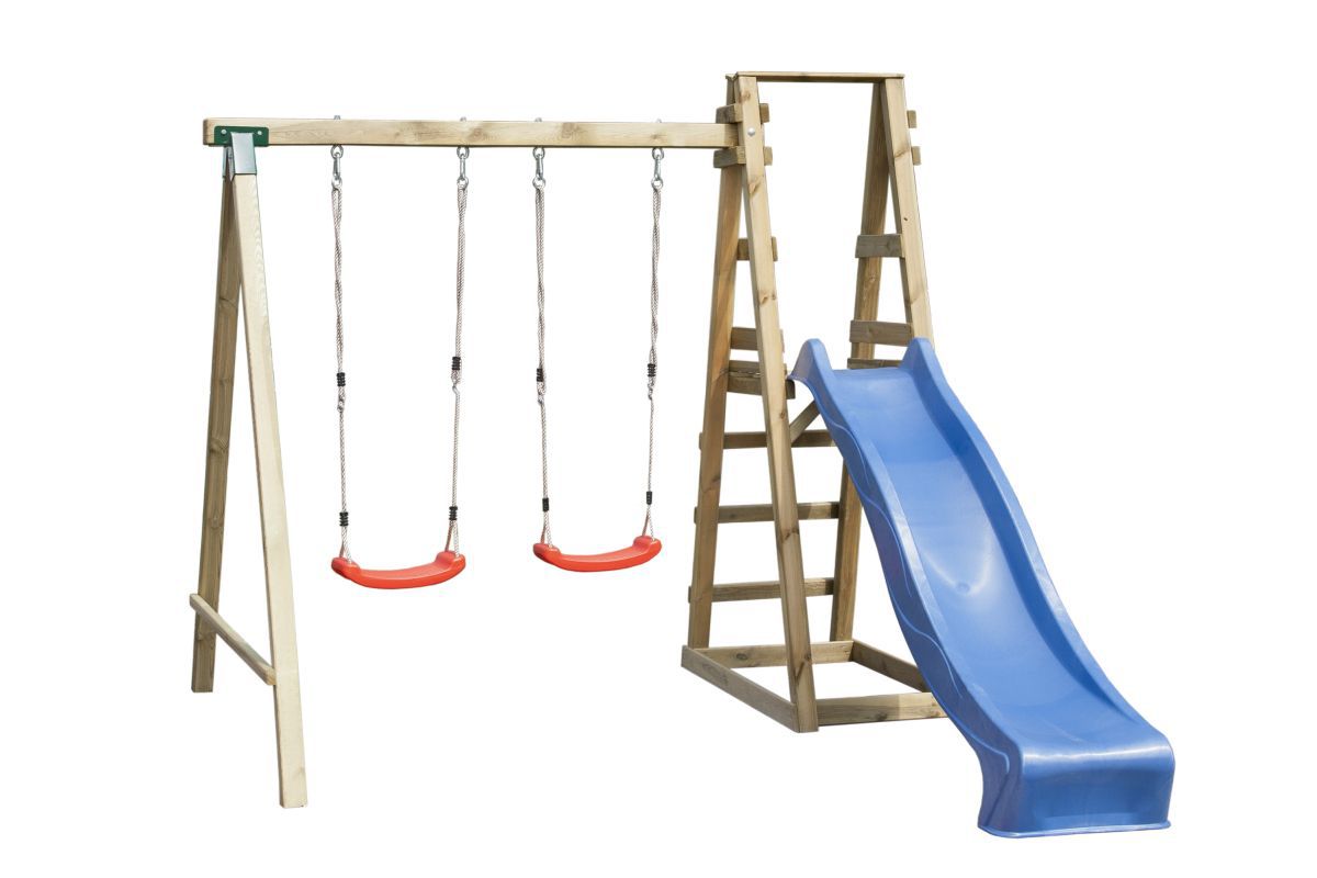 Altalena doppia, incl. scivolo "Markus"