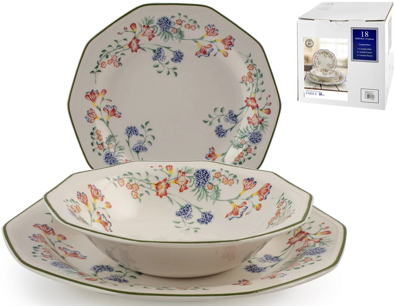 Servizio 18 Pezzi Emily