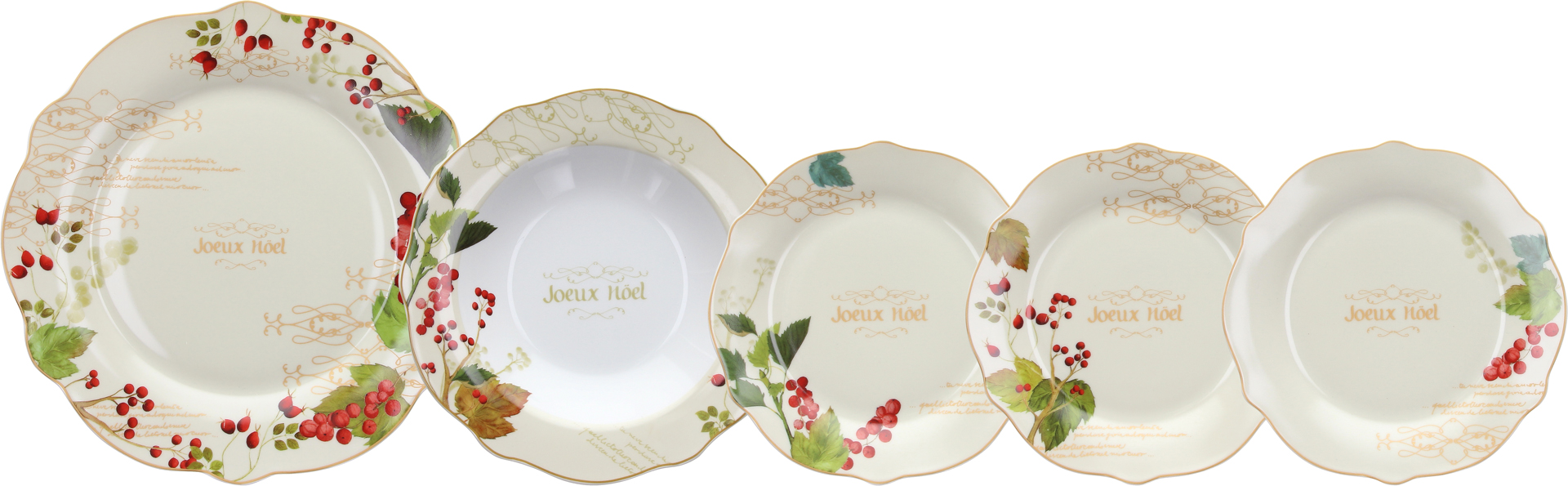 Servizio Tavola 18 Piatti Ribes