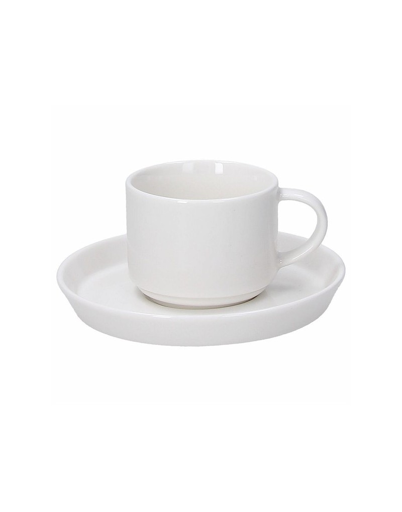 Set the 6 pezzi con piattino Polar colore bianco Andrea Fontebasso 1760