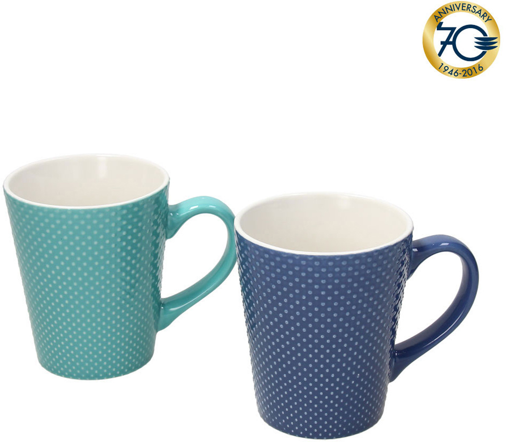 Set 2 Mug Samba Blu e Turchese