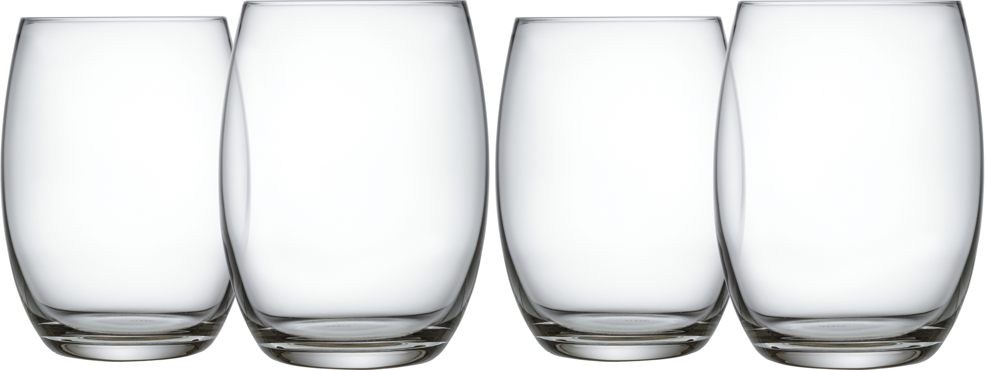 Set 4 Bicchieri Per Long Drink In Vetro Cristallino