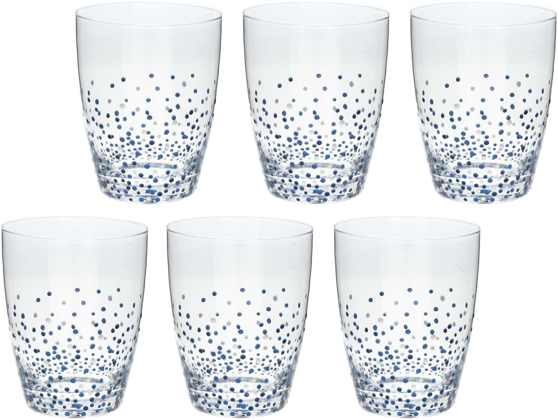 Set 6 bicchieri Agatha Blu