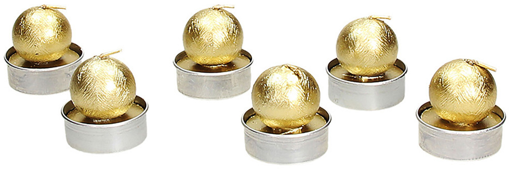 Set 6 Candele Auris Oro