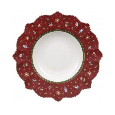 Set 6 piatti fondi rosso toy's delight Villeroy & Boch cm 26