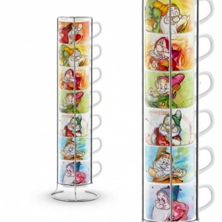 Set 7 tazze caffe' Disney Sette nani