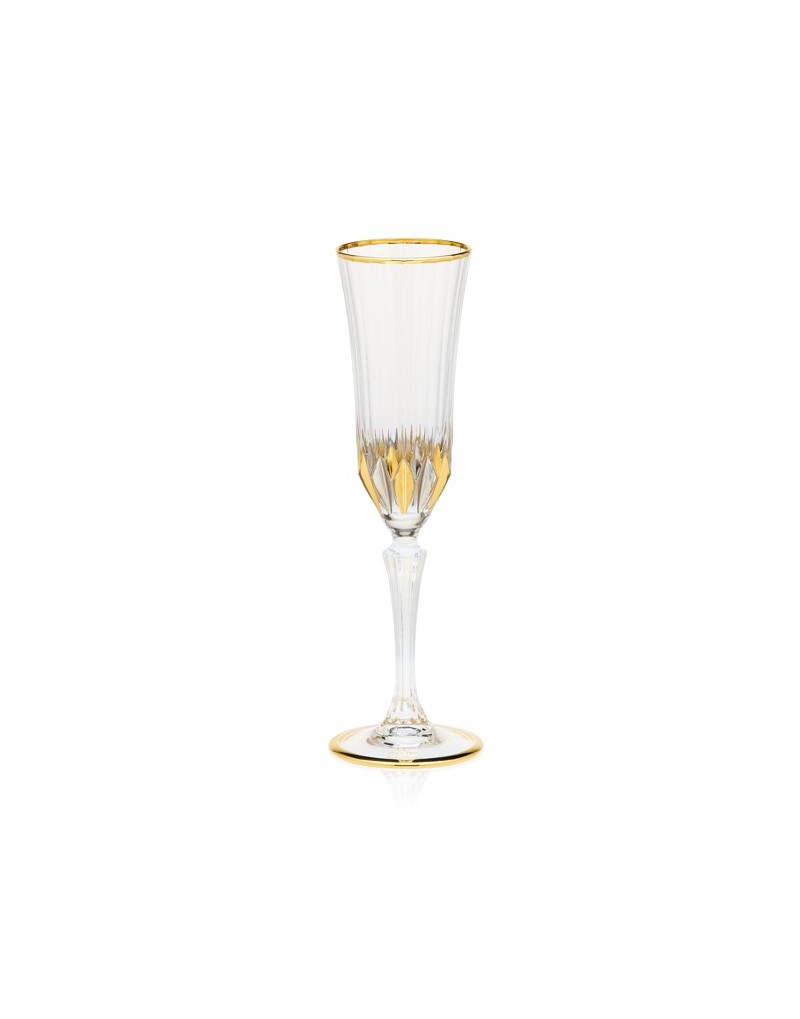 Set calice flute 6 pezzi Adagio oro Zecchin Venezia