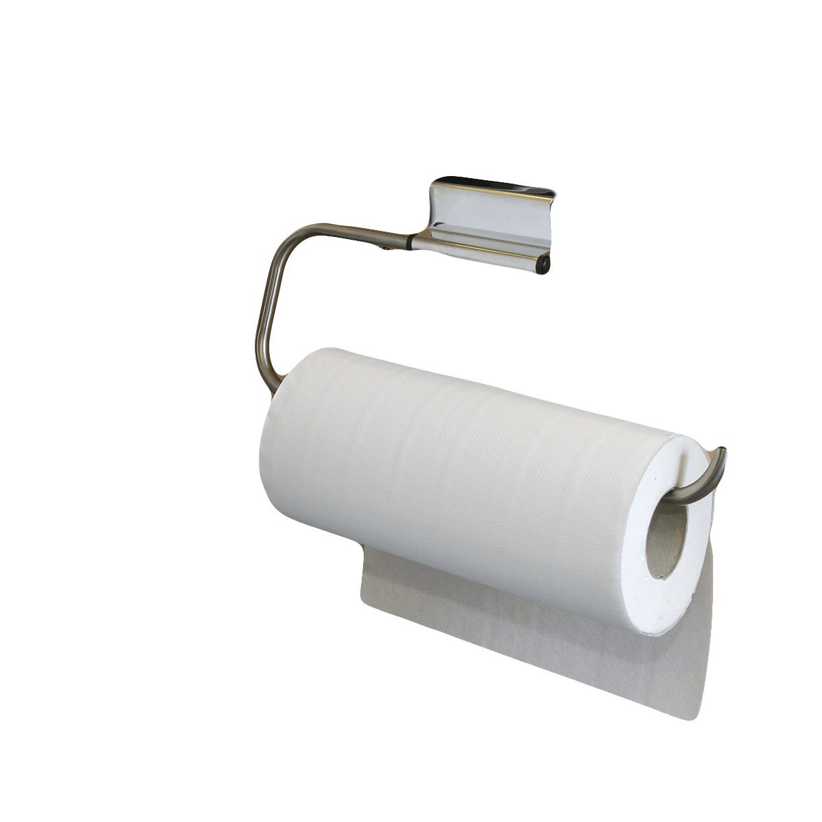 Set di 2 barre per rotolo di carta da cucina in metallo