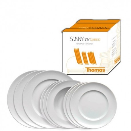 Set di piatti Thomas Sunny day bianco quartetto 12 pezzi