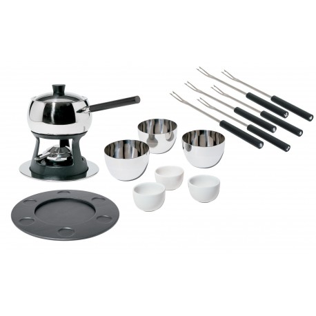 Set fonduta bourguignonne Alessi Mami in acciaio