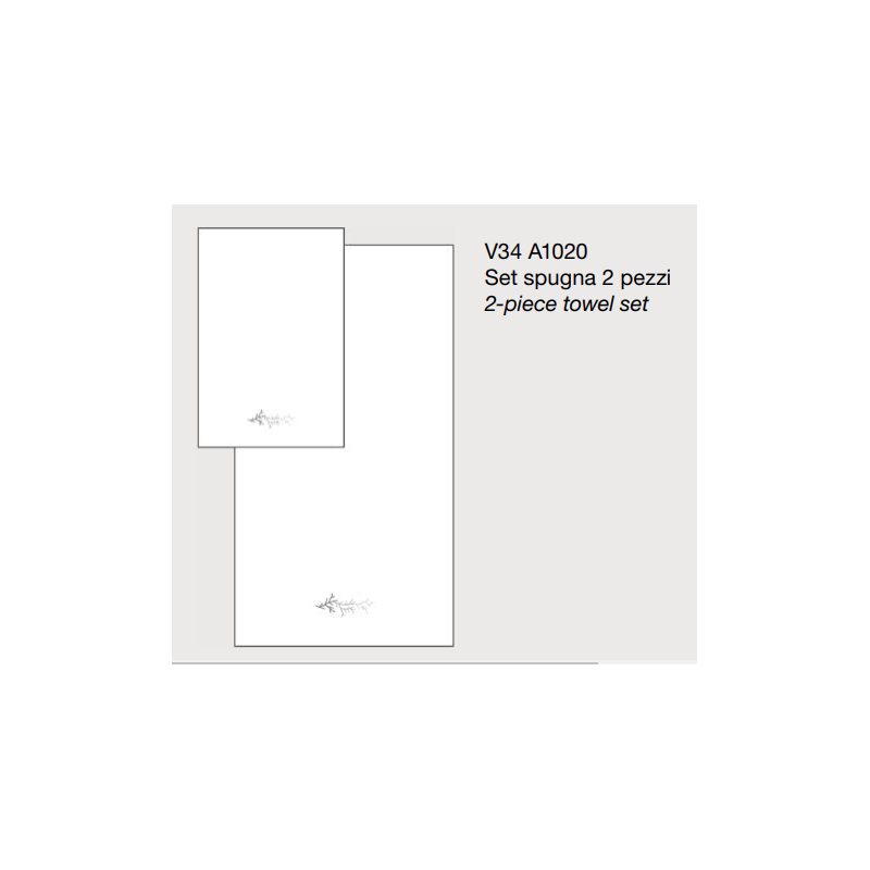 mastro raphael asciugamni ricamo api set 2 pezzi