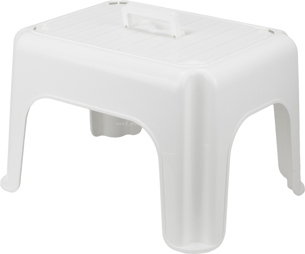 Sgabello panna con maniglia