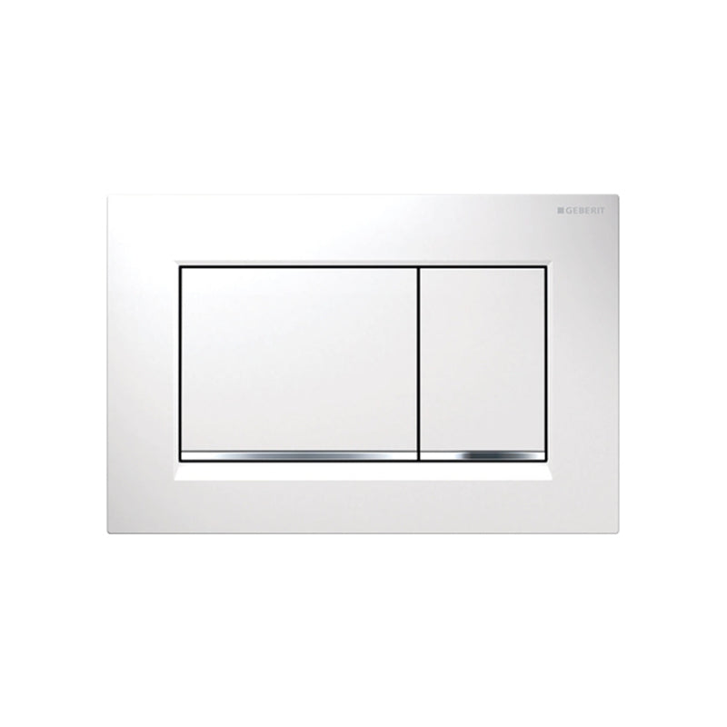Placca di Comando Sigma 30 Bianco-Cromo - Geberit